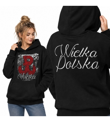 BLUZA DAMSKA Z KAPTUREM WIELKA POLSKA PW